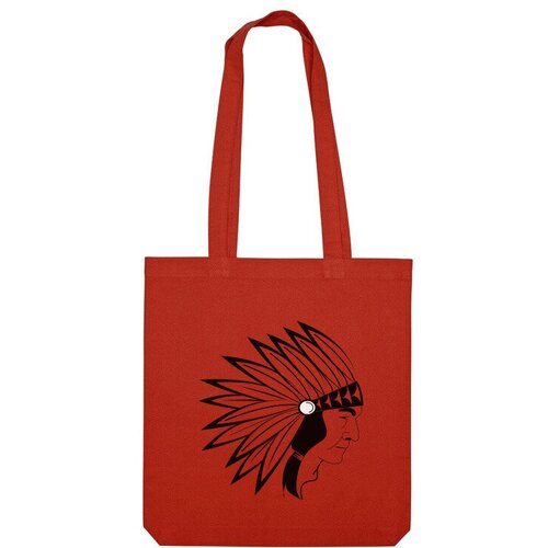 Сумка шоппер Us Basic, красный printio сумка ожерелье настоящего индейца