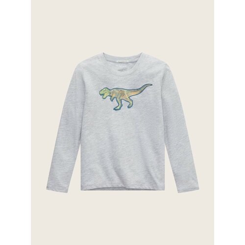 фото Лонгслив tom tailor, размер 128/134, серый