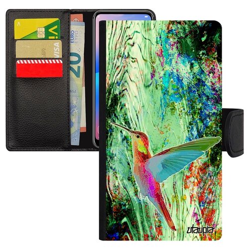 фото Чехол-книжка на телефон iphone xr, "колибри" рисунок маленький utaupia