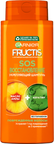 Шампунь Garnier Fructis SOS Восстановление, для поврежденных волос, 700 мл