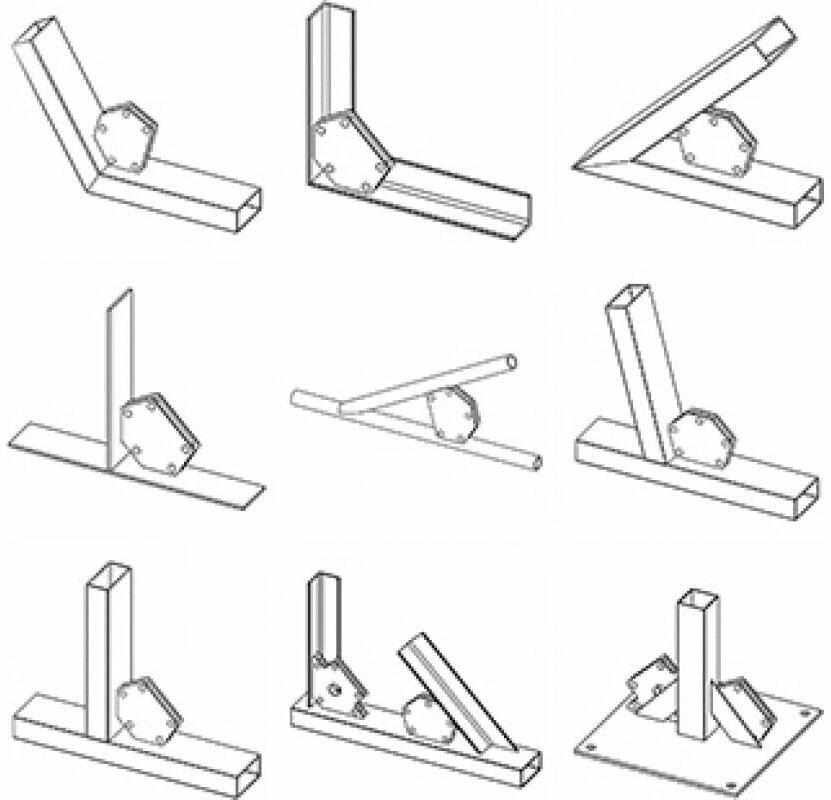 магнитный угольник для сварки, 6 углов, усилие до 23 кг forceberg 9-4014532 - фото №6