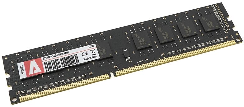 Оперативная память для компьютера (DIMM) 4 Gb Azerty DDR3L 1600 МГц