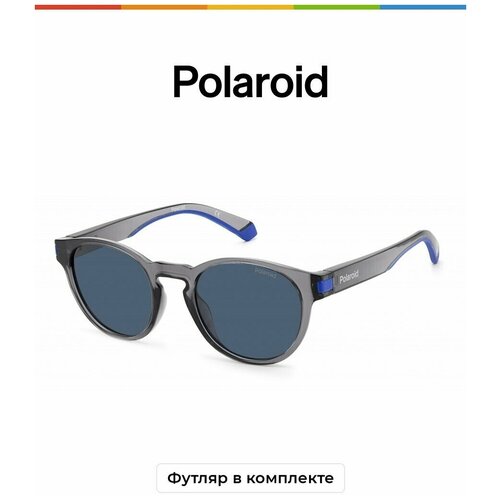 Солнцезащитные очки Polaroid Polaroid PLD 2124/S 09V C3 PLD 2124/S 09V C3, серый