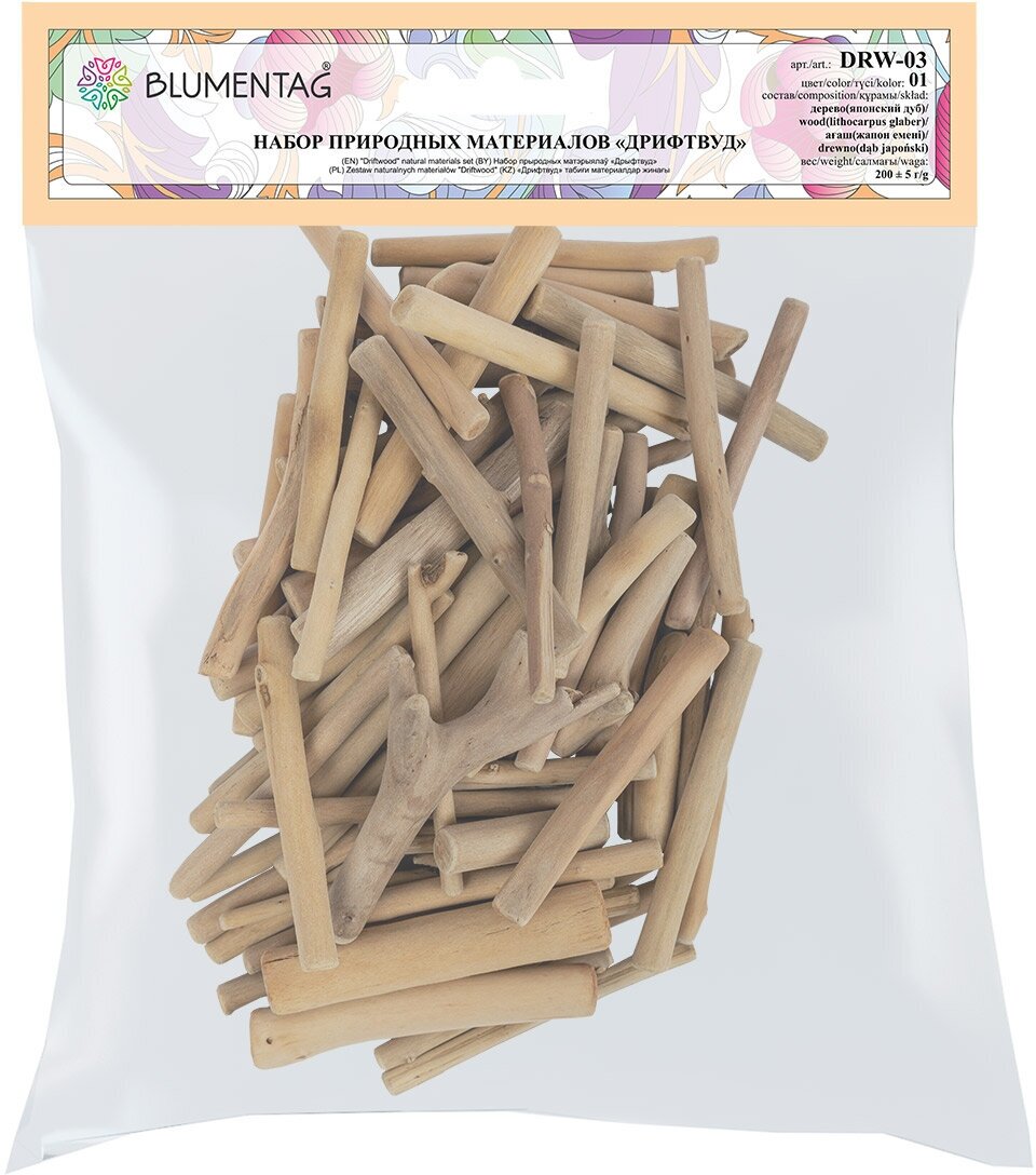 Набор природных материалов  Blumentag  DRW 03  дрифтвуд  200 г   5 г 01