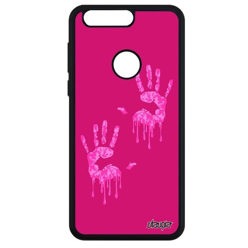 фото Чехол на смартфон honor 8, "отпечаток ладони" раста радуга utaupia