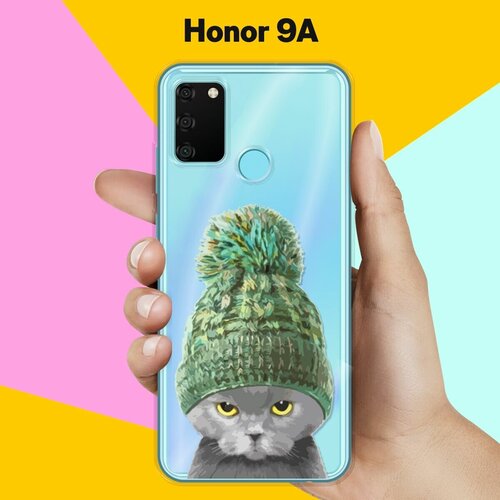 силиконовый чехол кот в шапке на honor 20 Силиконовый чехол Кот в шапке на Honor 9A