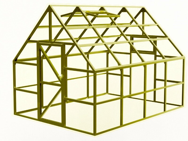 Теплица английская челси 3х4 м (Золотая) - фотография № 4