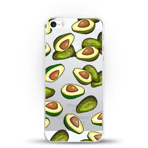 фото Силиконовый чехол авокадо на apple iphone 5/iphone 5s/iphone se andy & paul