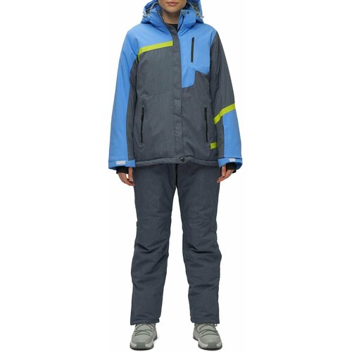 Комплект с брюками  для сноубординга, зимний, силуэт полуприлегающий, утепленный, водонепроницаемый, размер 52, синий