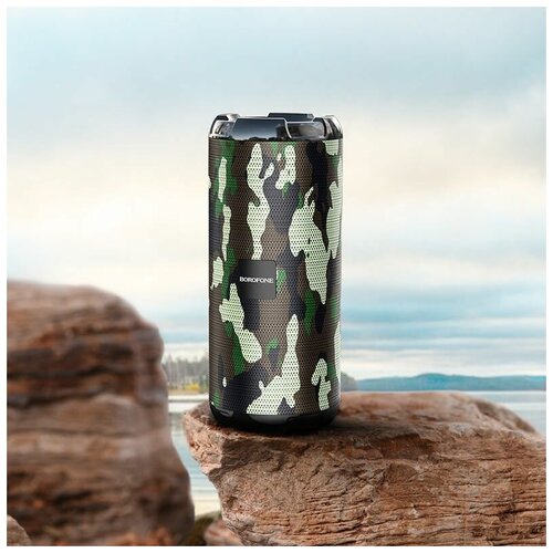 Беспроводная портативная переносная блютуз колонка музыкальная AUX TWS Bluetooth FM USB microSD для телефона Айфон и Андроид 138000₽