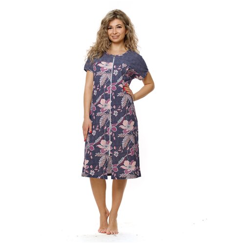 фото Женский халат арт. 16-0778 марсала 50 кулирка нсд трикотаж