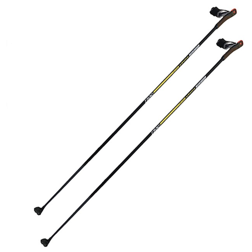 Лыжные палки KV+ Forza Clip Yellow 22P016Y, 140 см, черный палки для беговых лыж atomic redster carbon qrs красный