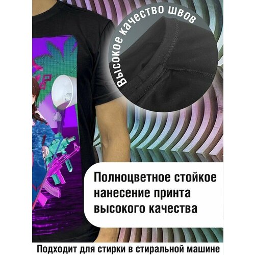 фото Футболка будь на стиле, хлопок, размер xl, черный