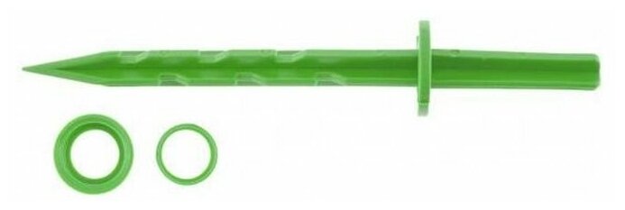 PALISAD Колышек 20 см, с кольцом для крепления пленки, 10 шт в упаковке, зеленый Palisad - фотография № 7