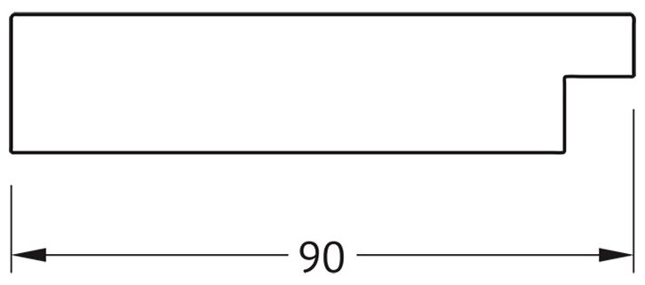 Зеркало Evoform в багетной раме золотые дюны 90 мм, 80x100 см - фото №3