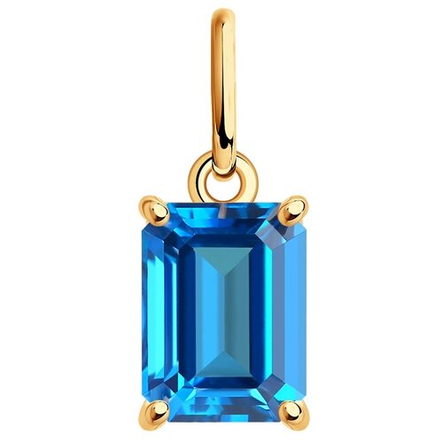 фото Sokolov подвеска из золота с топазом swarovski 732256