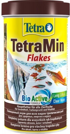 Корм для всех видов рыб Tetra Min Flakes в виде хлопьев 500 мл