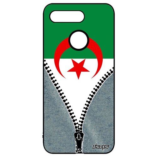 фото Чехол на смартфон honor v20 / view 20, "флаг алжира на молнии" патриот туризм utaupia