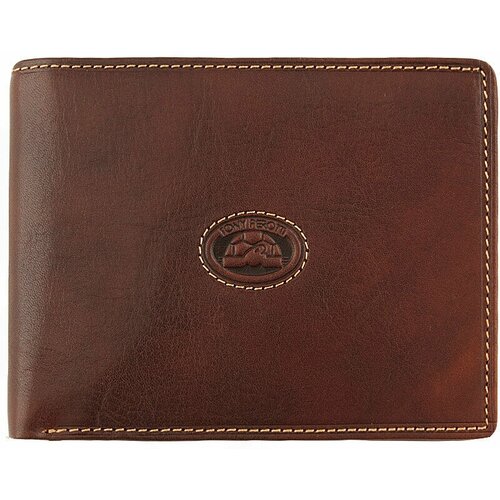 фото Кошелек tony perotti, натуральная кожа, без застежки, коричневый