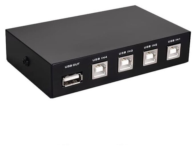 KVM switch USB 4-порта. Переключатель свитчер USB 4-1