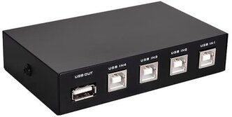 KVM switch USB, 4-порта. Переключатель свитчер USB 4-1