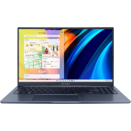 ASUS Vivobook 15X OLED X1503ZA-L1274 i7-12700H/8Gb/512Gb SSD/15.6FHD OLED (1920x1080)//WiFi/BT/No OS/1.7Kg/Quiet Blue/RU_EN_Keyboard