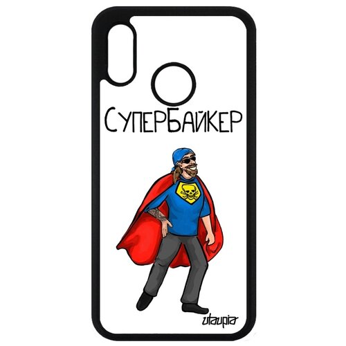 фото Чехол для huawei p20 lite, "супербайкер" рисунок супергерой utaupia