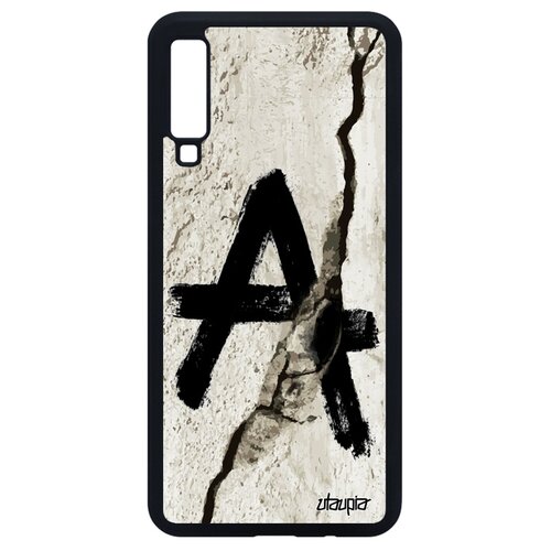 фото Чехол на телефон galaxy a7 2018, "анархия" саботаж символ utaupia