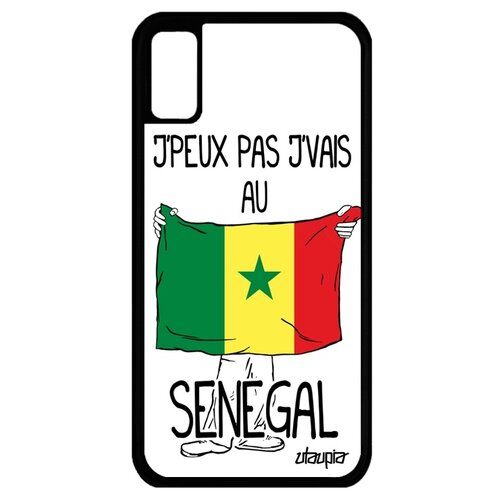 фото Чехол для смартфона apple iphone x, "еду в сенегал" флаг страна utaupia