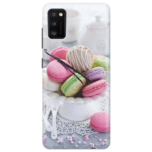 фото Ультратонкий силиконовый чехол-накладка для samsung galaxy a41 с принтом "из парижа" gosso