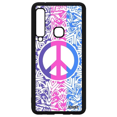 фото Чехол для смартфона samsung galaxy a9 2018, "peace and love" мир и любовь рисунок utaupia