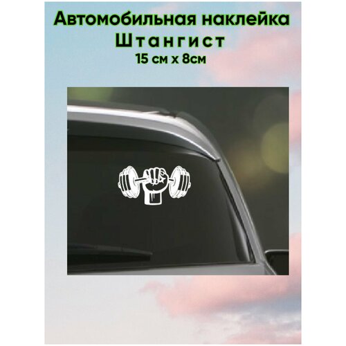 Автомобильная наклейка / Наклейка на стекло /Наклейка на авто штанга