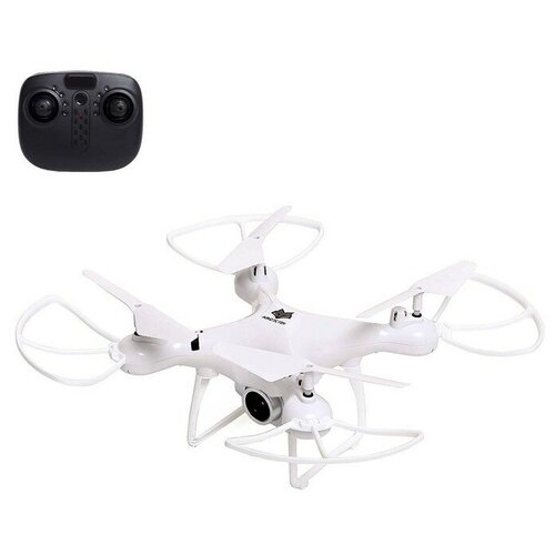 Квадрокоптер WHITE DRONE, камера 2.0 МП, Wi-Fi, цвет белый квадрокоптер holy stone hs720 hs720e 4k gps wi fi