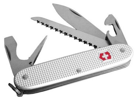 Нож перочинный Victorinox Farmer Alox (0.8241.26) 93мм 9функций серебристый карт.коробка - фото №18