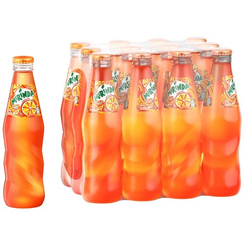 Газированный напиток Mirinda, 0.25 л, стеклянная бутылка, 12 шт.