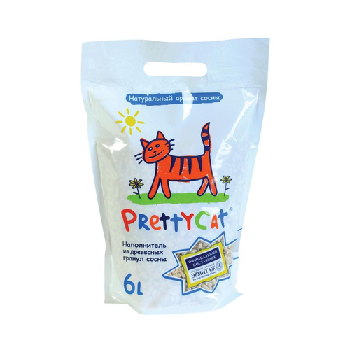 PRETTYCAT Wood Granules Наполнитель Древесный