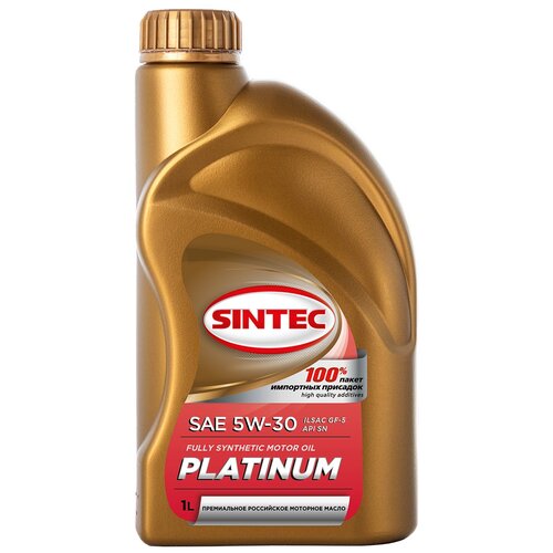 Синтетическое моторное масло SINTEC PLATINUM 5W-30 Sn/Cf, 1 л