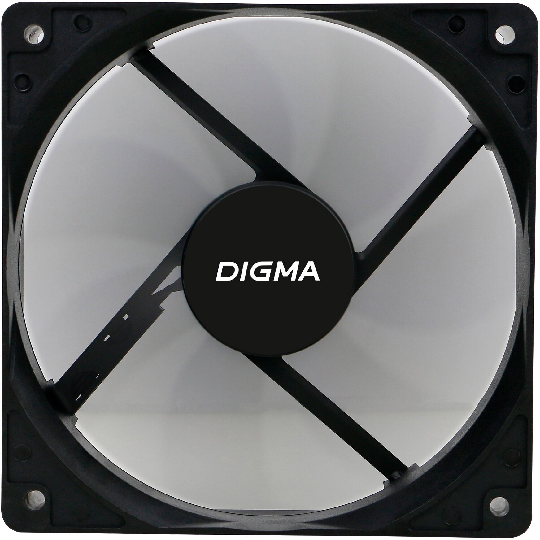 Вентилятор Digma DFAN-120-7 120x120x25mm 3-pin 4-pin (Molex)23dB 73gr Ret - фотография № 3