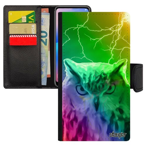 фото Чехол книжка на мобильный iphone xr, "сова" совушка хищник utaupia