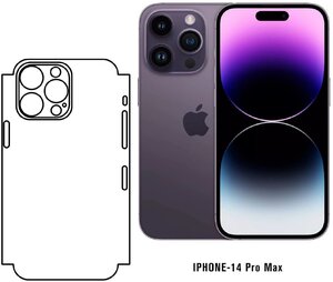 Фото Матовая гидрогелевая защитная пленка MIETUBL (1шт.) для Apple iPhone 14 Pro Max (на заднюю часть и боковые грани)