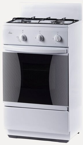 Изображение товара Плита Flama CK 2202-W, газовая, электрическая духовка, ящик для посуды, белая