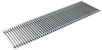 Решётка алюминиевая рулонная для конвектора Techno РРА 300-1600 мм (цвет Серебро)