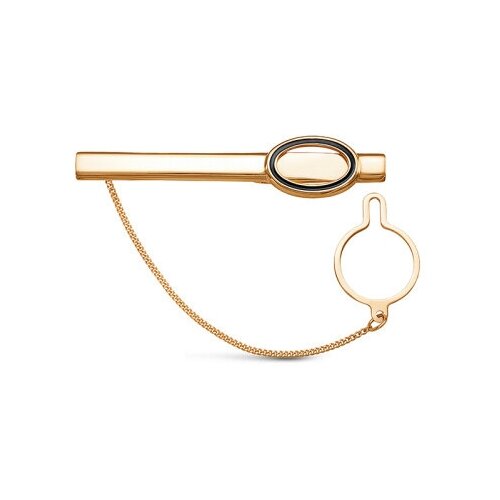 фото Зажим для галстука del'ta, красное золото, 585 проба