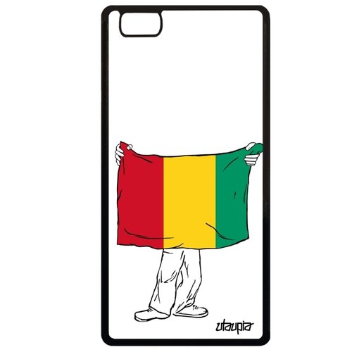 фото Чехол для смартфона p8 lite 2015, "флаг гвинеи с руками" туризм государственный utaupia