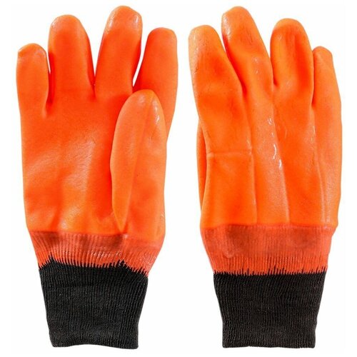 Перчатки утепленные Safeprotect винтерле Оранж РП (ПВХ, утепл. х/б ткань с начесом)