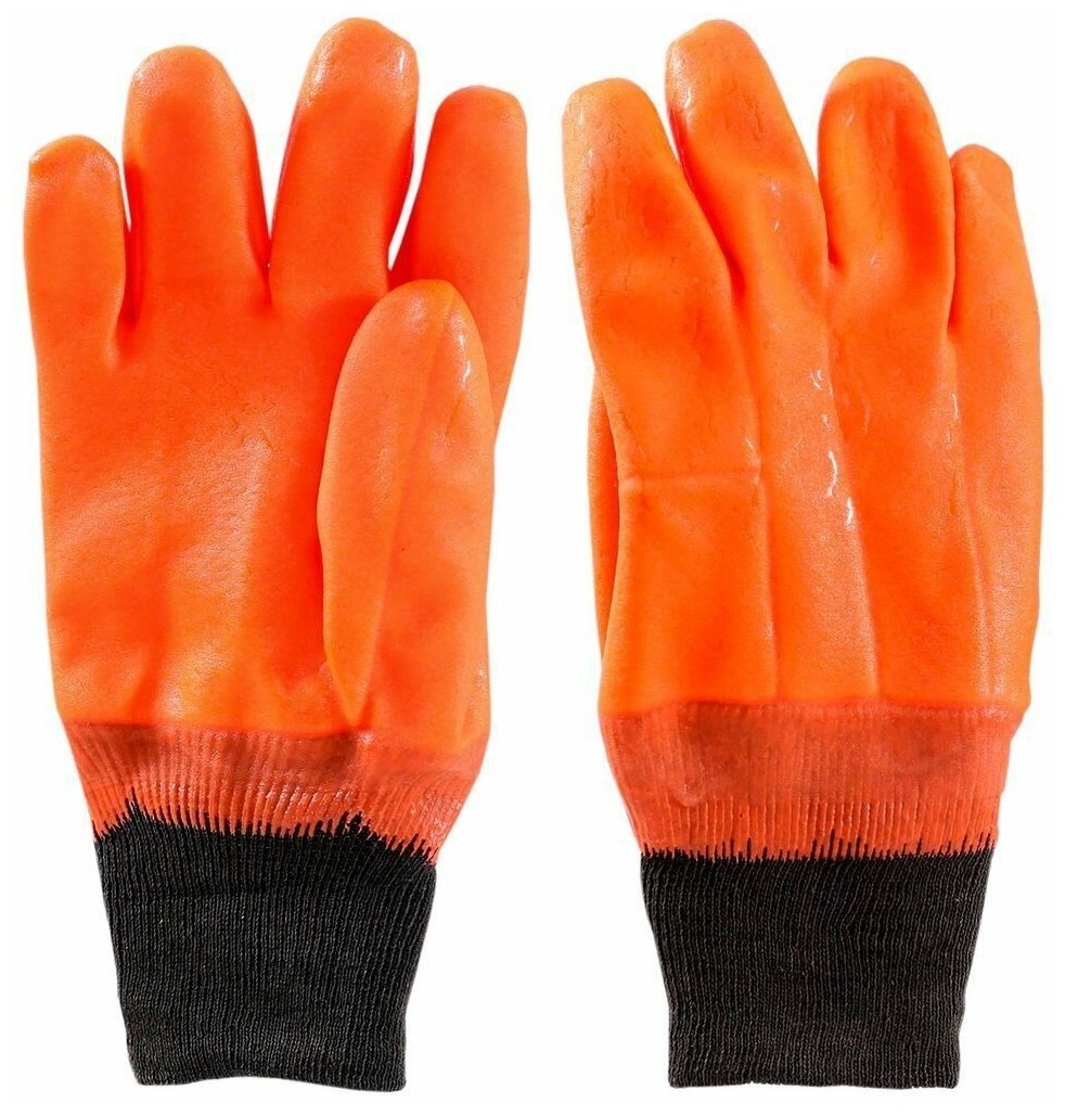 Перчатки утепленные Safeprotect винтерле Оранж РП (ПВХ, утепл. х/б ткань с начесом)
