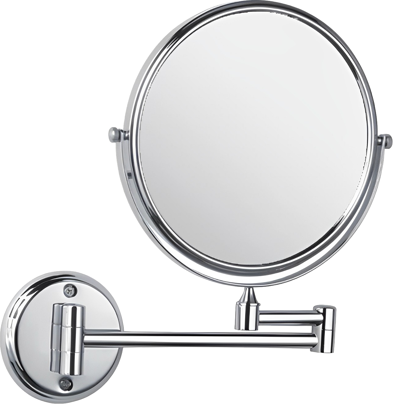 HAIBA Зеркало для ванны увеличительное настенное, хромированное - HB6106 - фотография № 3