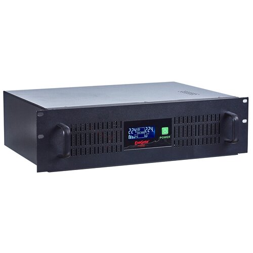 Интерактивный ИБП ExeGate Power RM UNL-1500 LCD черный 900 Вт ибп fsp dp 1500 1500va 900w 6 iec