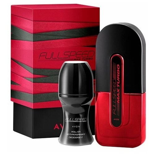 avon парфюмерная вода женская little black dress the dress 50 мл avon женские духи ароматы для нее Avon Набор Full Speed Max Turbo для него (Туалетная вода 75 мл • Дезодорант с шариковым аппликатором 50 мл)