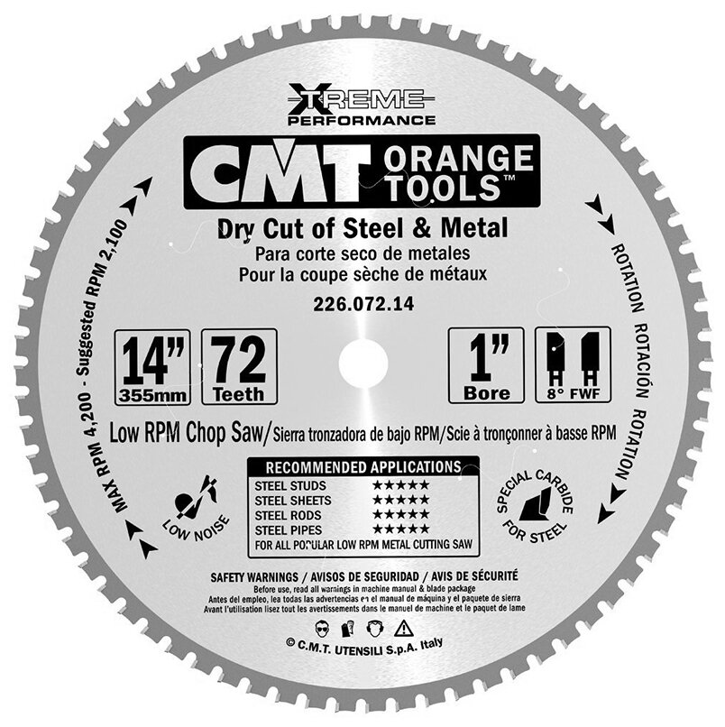 Пильный диск CMT 226.072.14 355.6х25.4 мм